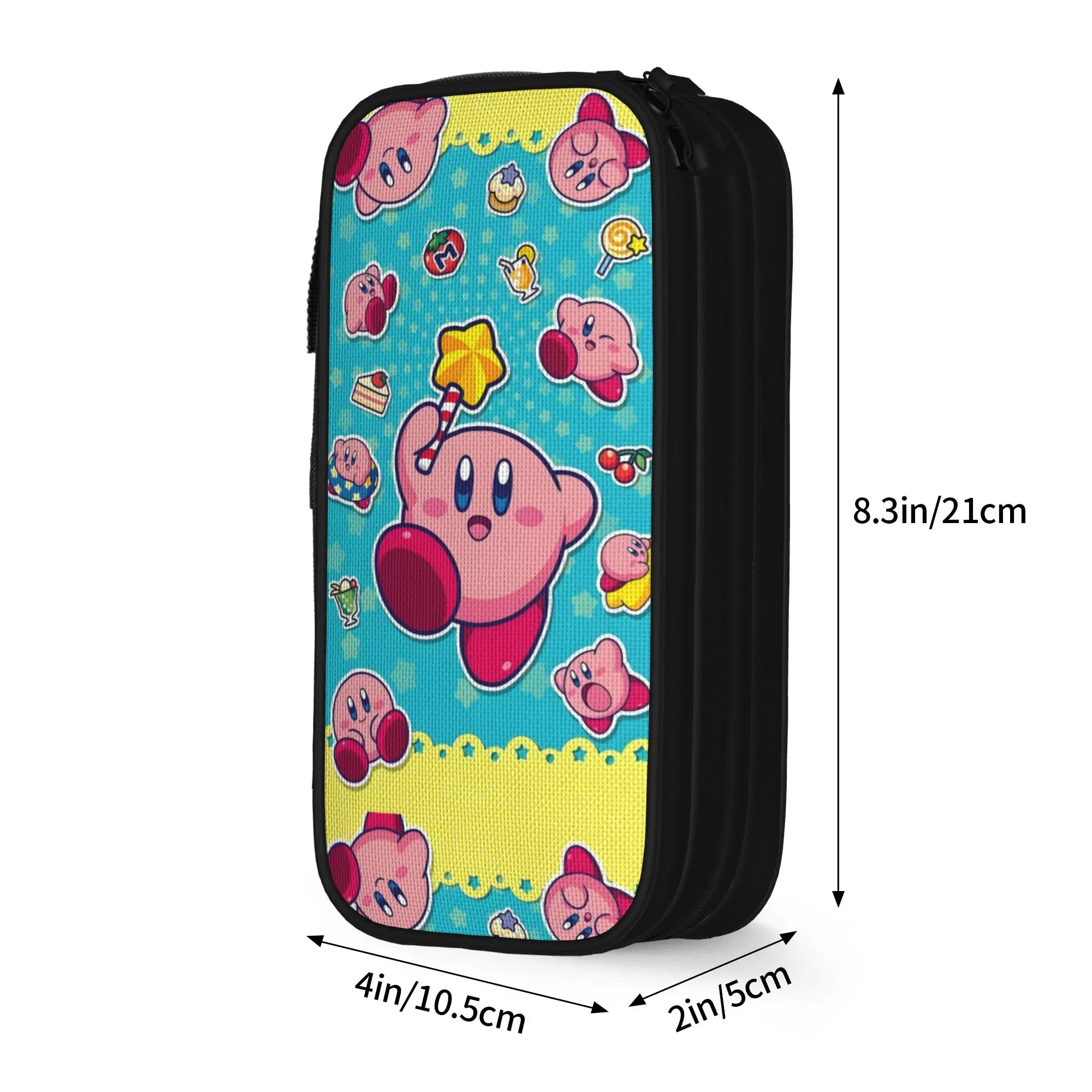 Фото Милый пенал Custom Super Star K-Kirbyes в стиле комиксов для девочек и мальчиков, большой вместительный пенал-косметичка для школы №4