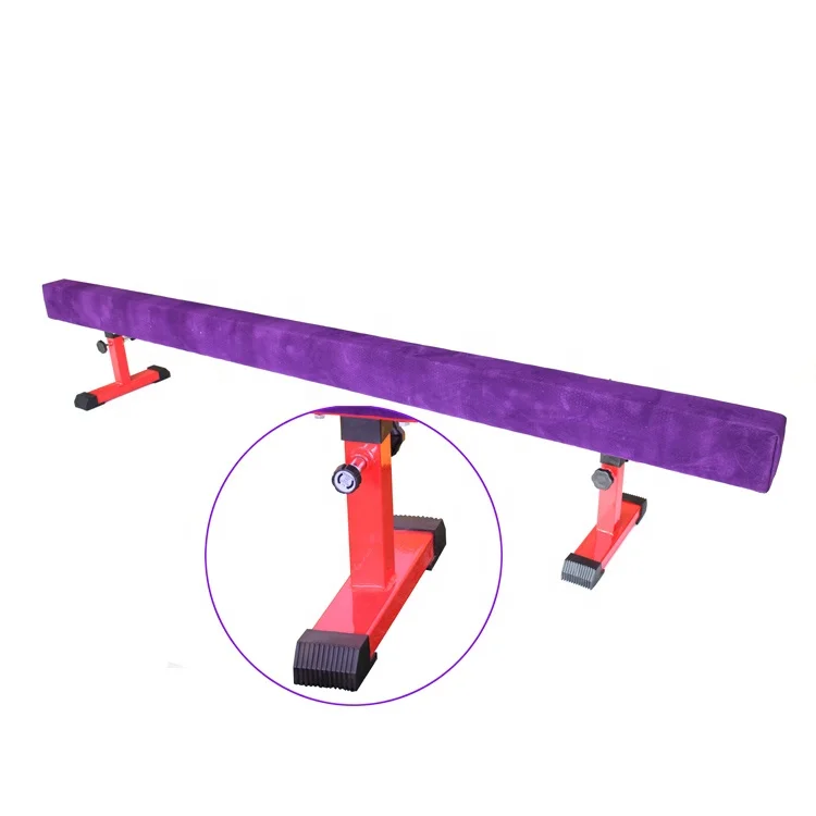 Гимнастическая балансировочная балка для детей в замшевом чехле овальной формы