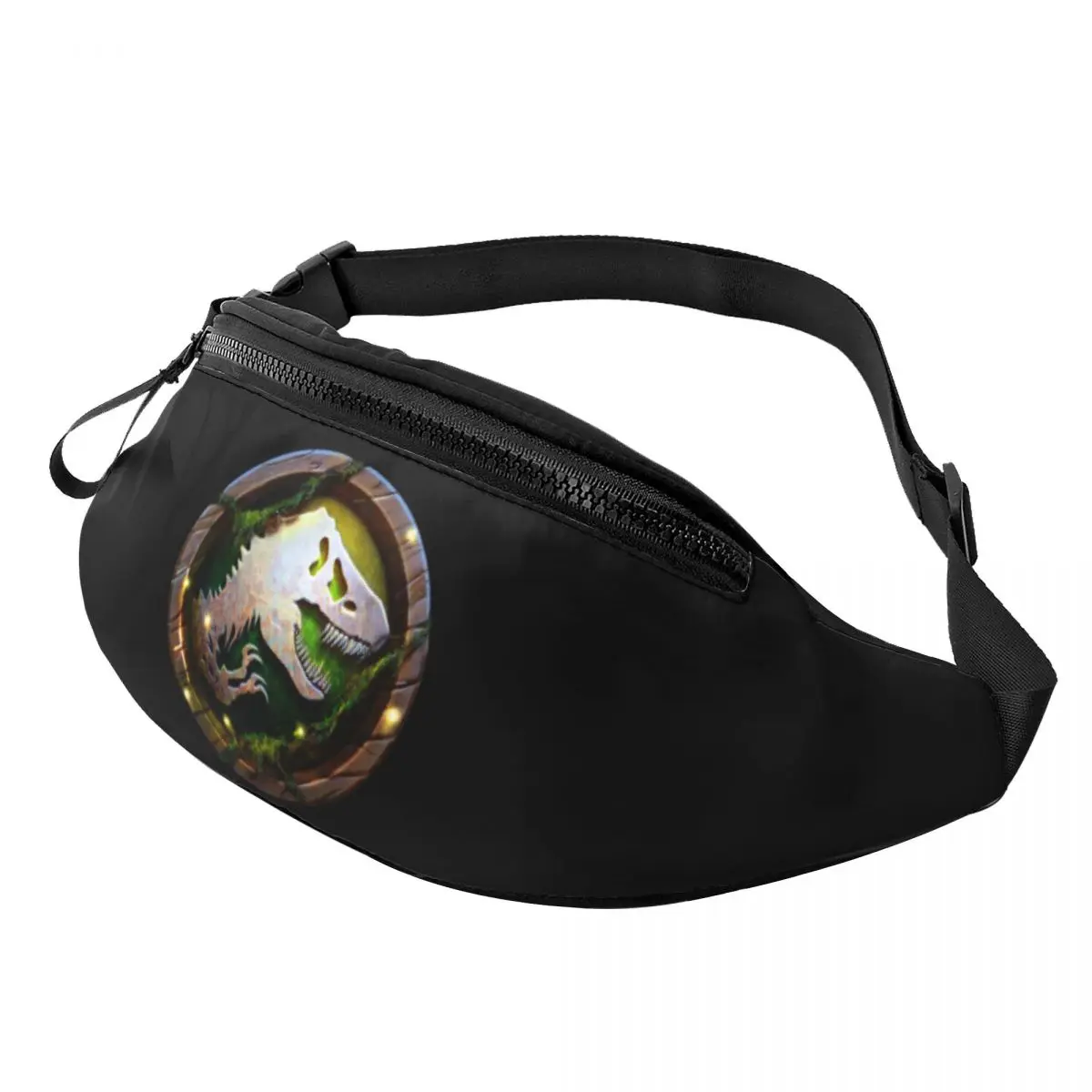 

Jurassic Parks Dinosaur Print Fanny Bag Custom Crossbody Waist Pack Men Women Travel Hiking Phone Money Pouch