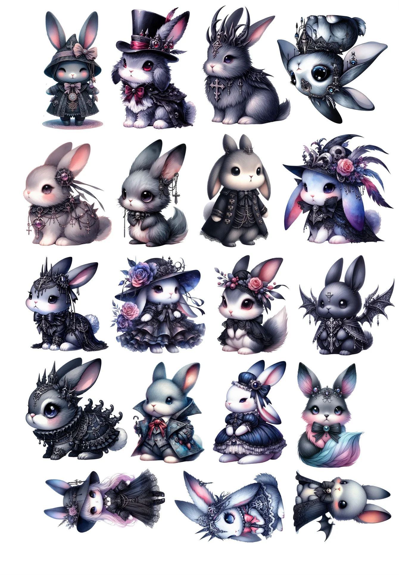 

БЛИНГІРД Акварельные наклейки с кроликом 19 шт.