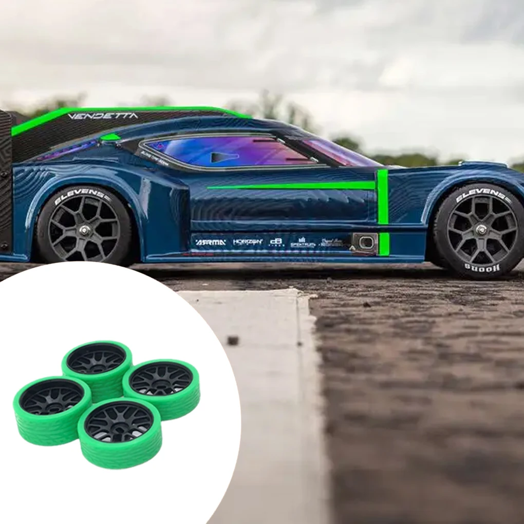 

4pcs set 26 5mm Racing Tire Tyre Metal Wheel Rim For 1 28 Wltoys K969 K979 K989 -Q -Z RC01 KYOSHO