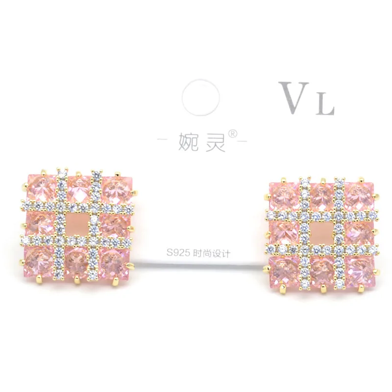 

S925 Sterling Silver Ear Hooks Earrings Flower Pearl Tassel Crystal Zircon Studs Shiny Personality Girl Gift Women 2022 Jewelry