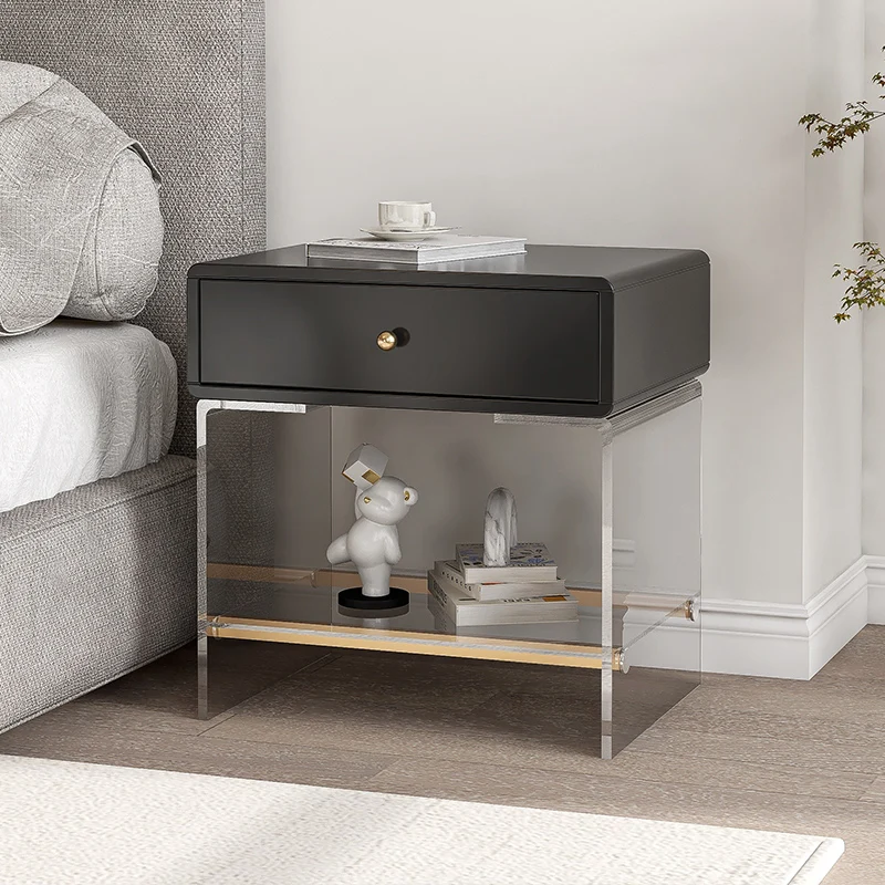 SxAcrylic прикроватный столик простой современный светильник Роскошный прозрачный