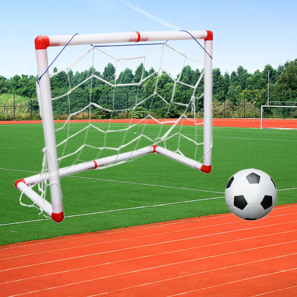 

Small-size Portable Soccer Goal Toys Football Door Gate with Ball Net Air Pump for Children Kids