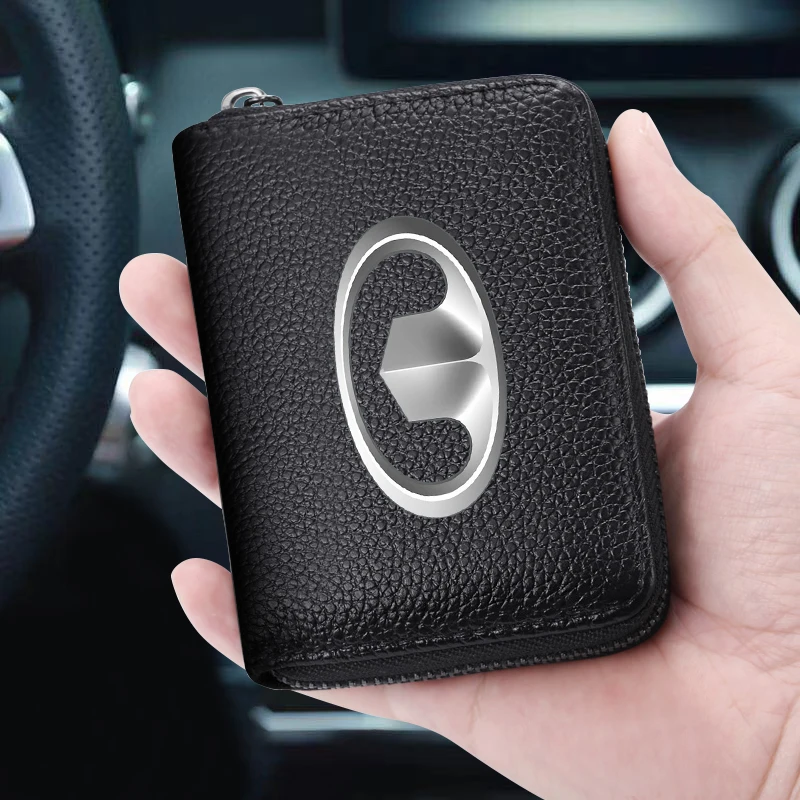 

Car Logo Styling Wallet Driver License Business Card Holder For Great Wall Haval H3 H5 M4 Poer 2022 Voleex C30 Hover 5 Cannon