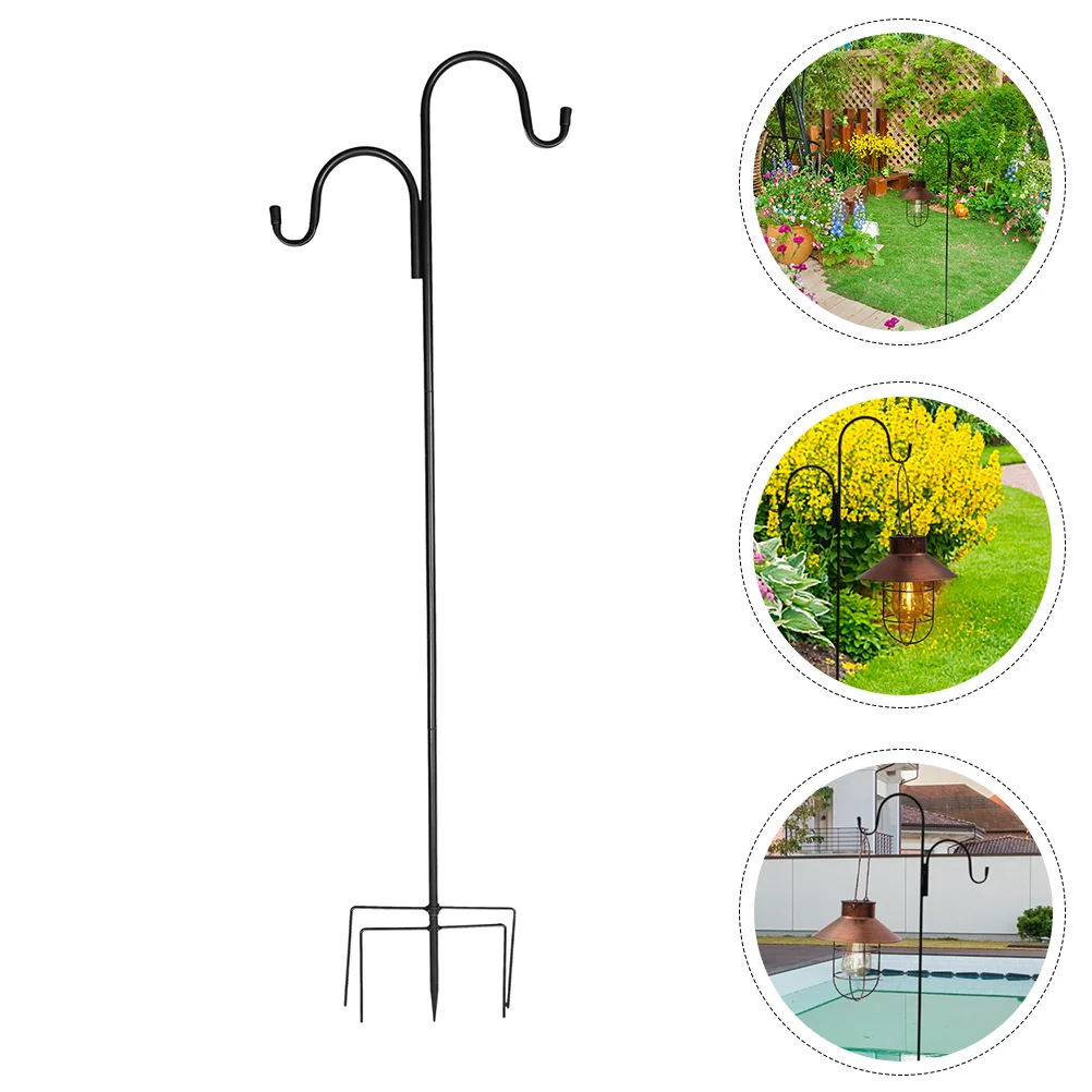 

Shepherd Crook Hook Flower Baskets Hook Shepherd Poles Iron Hanging Hook Solar Light Hanger Outside Lawn Shepherds Hook