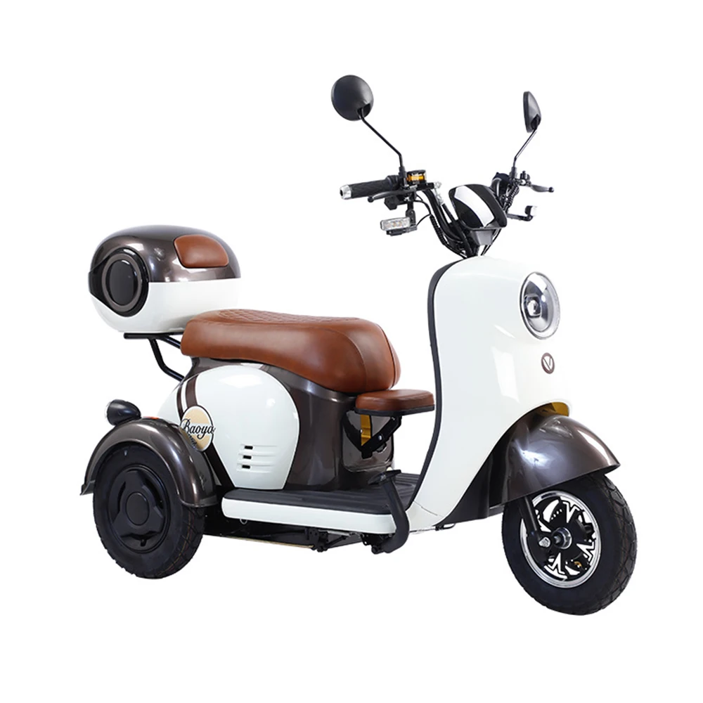

600w Electric Tricycle 48\60v Electromobile Double Mode Strong Power Small Scale Ride Instead Of Walk Vehicle