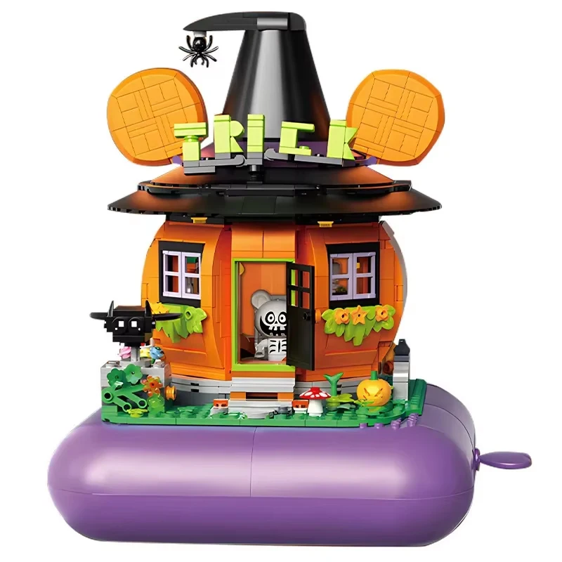 1300 шт. Детский конструктор Тыква