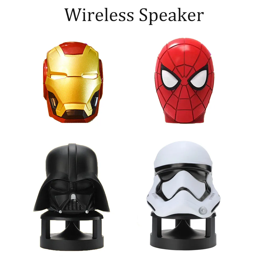 

Marvel Iron Man V4.2 Wireless Bluetooth Speakers Portable Mini Hifi Subwoofer Woofer Sound Bar Spider Man Gift Loudspeaker Radio