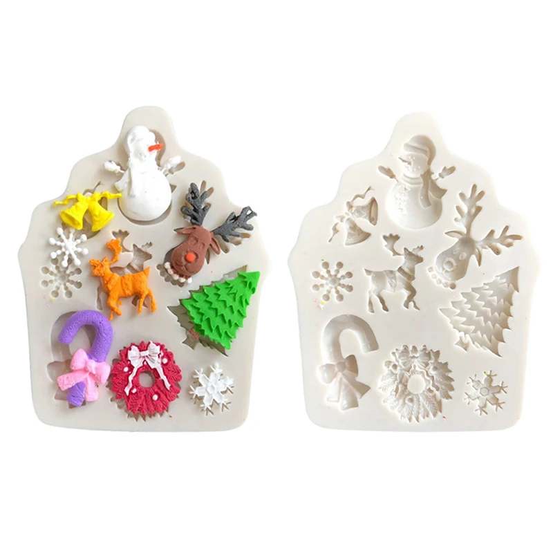 Силиконовая форма для рождественской елки помадки торта кексов шоколада печенья