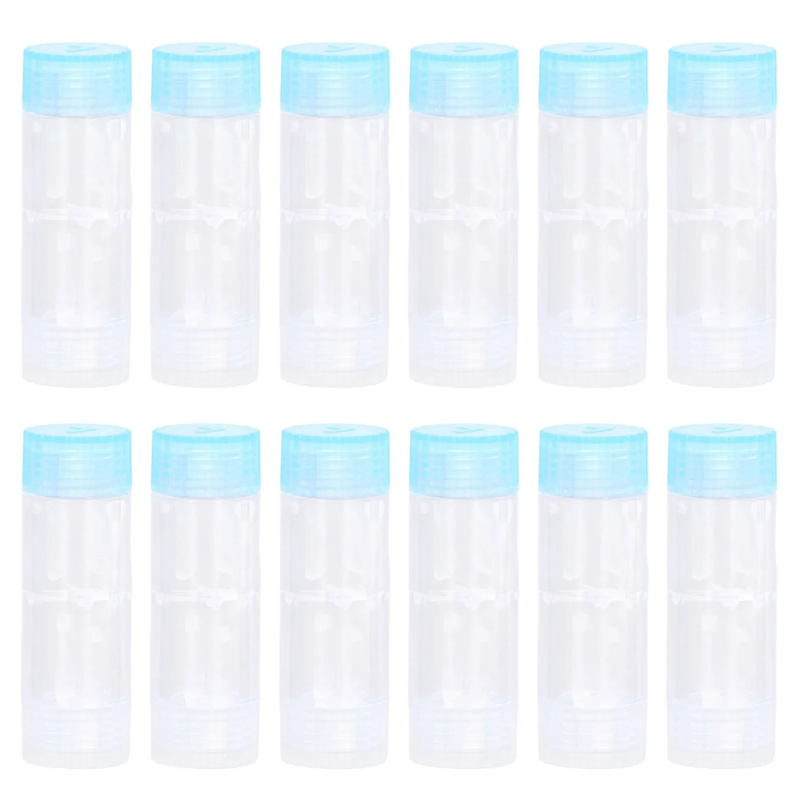 

12PCS Contact Lens Case Transparent Portable ABS Contact Lens Box for Teen Travel Outdoor Daily Use