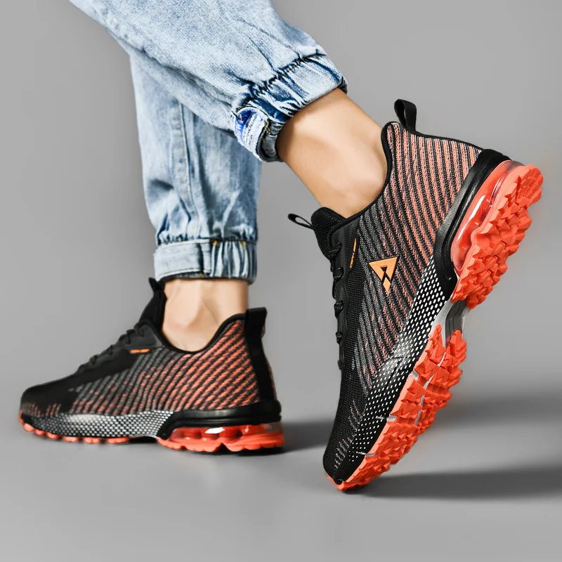 2023 Summer Men's Mesh Breathable Golf Shoes Outdoor Sports Running Shoes Youth Fitness Golf Jogging Shoes Size 39-48