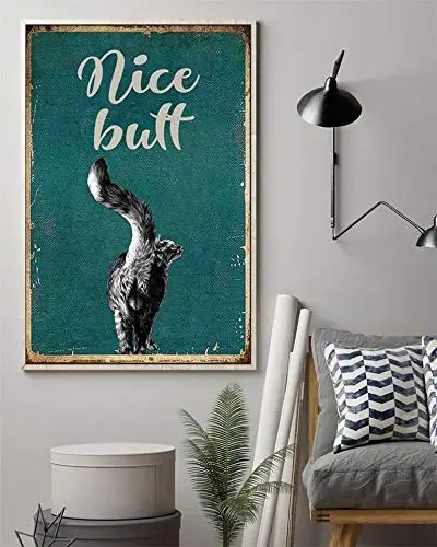 Металлические жестяные знаки в стиле ретро кошка Кичен металлический постер