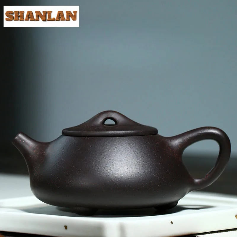 240 мл Эстетический чайник Исин из фиолетовой глины знаменитый мастер каменный