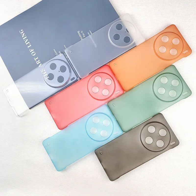 Безрамный прозрачный цветной матовый чехол для ПК vivo X100 X100s X90 X90s X80 X70 X Note Pro Plus