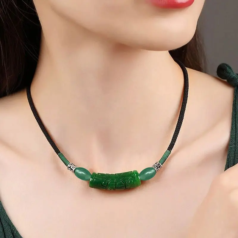 UMQ антикварное ожерелье с кулоном Женская классическая цепочка до ключиц