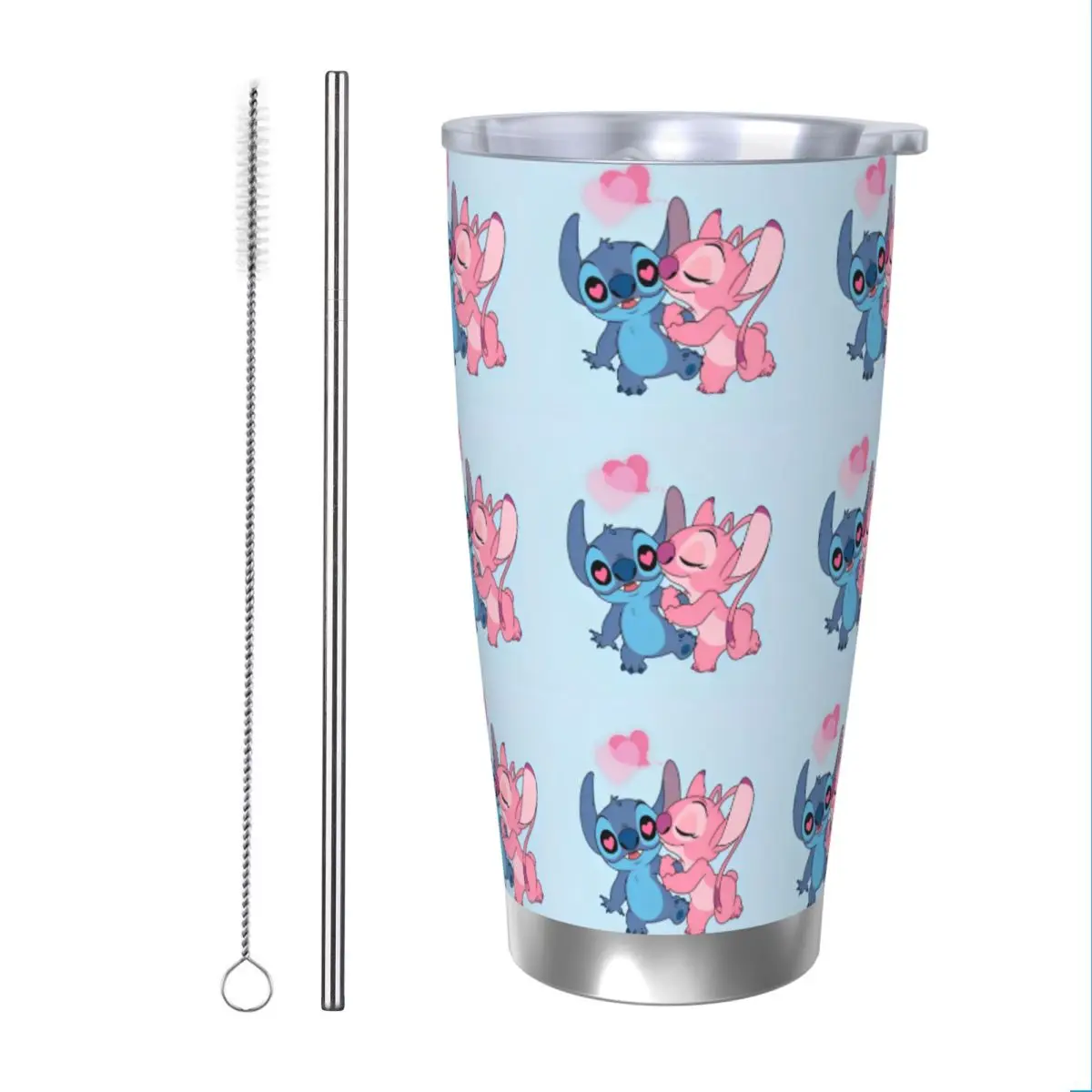 Стежка с ангельской любовью стакан вакуумной изоляцией милые мультяшные