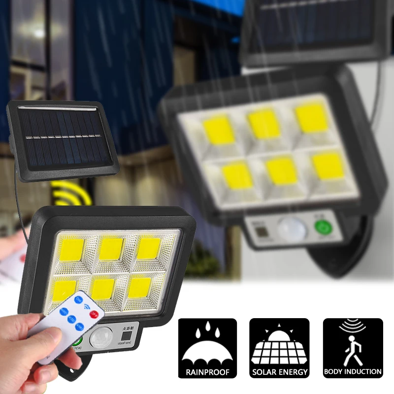 

Светодиодный уличный фонарь на солнечной батарее с датчиком движения, водонепроницаемый садовый светильник на солнечной батарее для улицы...