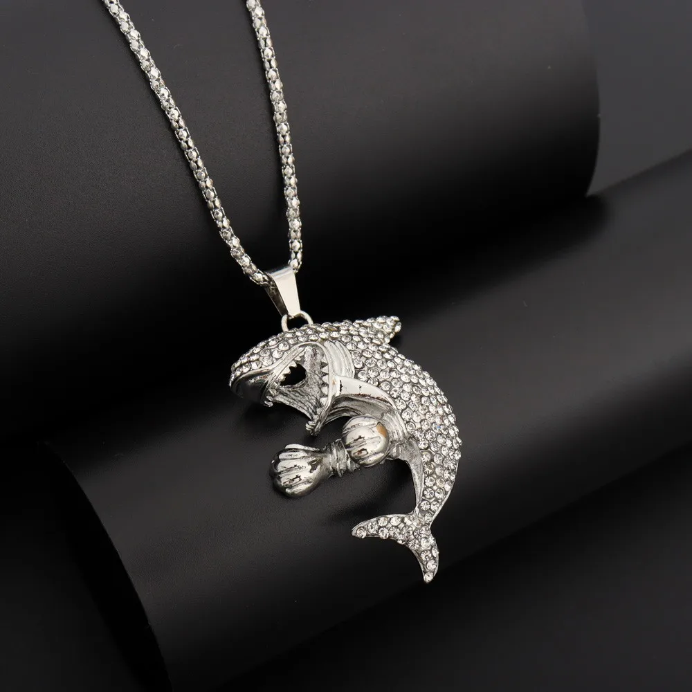 Цепочка с подвеской в стиле хип-хоп для мужчин и женщин