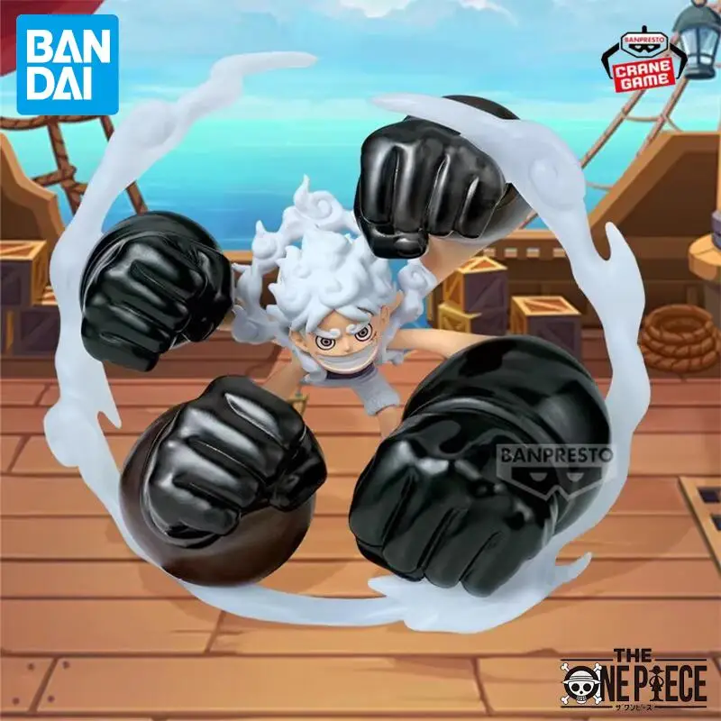 Фото Оригинальная фигурка Bandai Banpresto ONE PIECE WCF Nika Luffy Gear 5 White Gun Barrage, специальная коллекционная фигурка, аниме-фигурка, кукла, игрушка, подарок №1