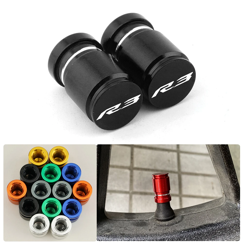 

Логотип R3 для Yamaha YZFR3 YZF R3 YZF-R3 2013-2023 аксессуары для мотоциклов, колпачки клапанов колесных шин, герметичные колпачки