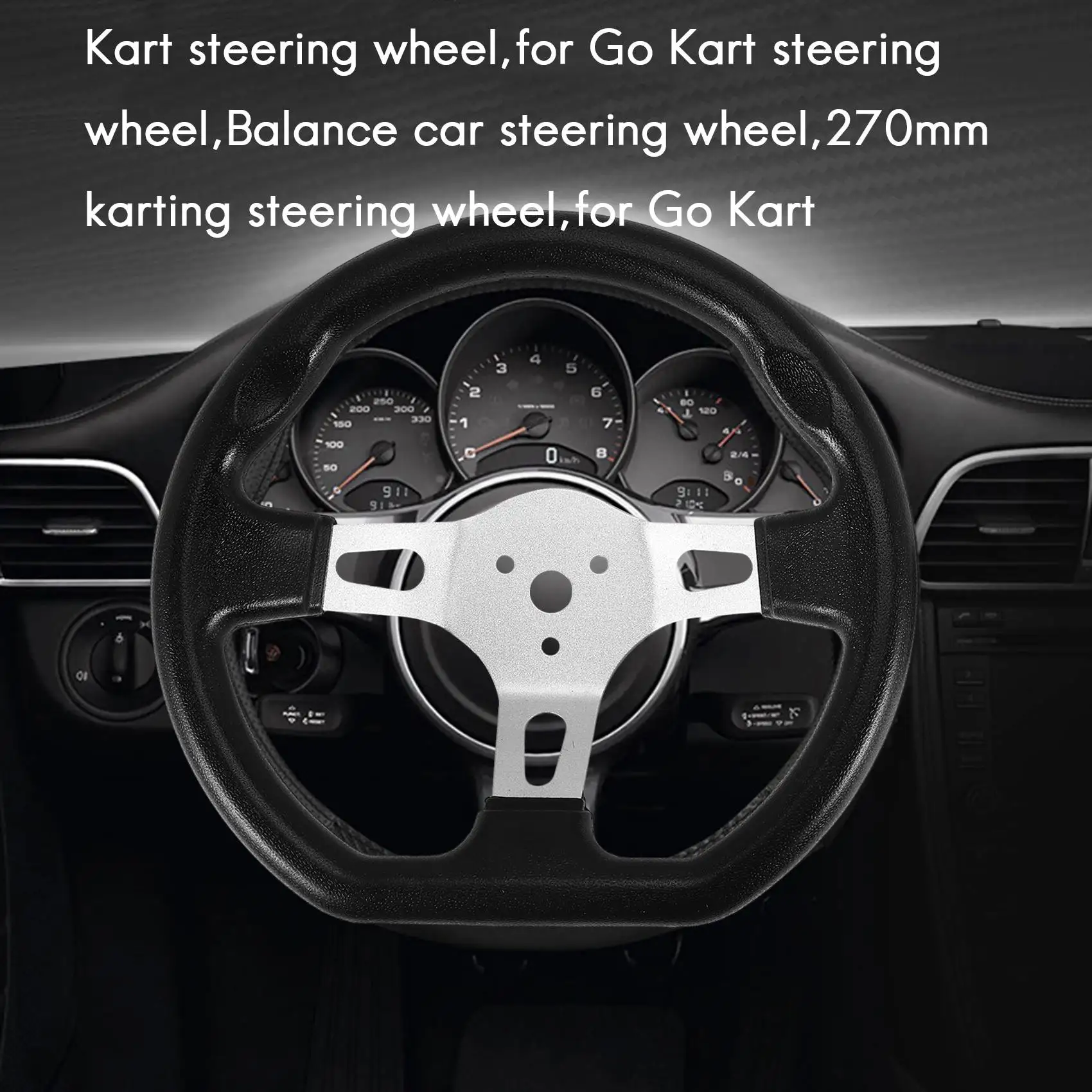

270Mm Off-Road Kart Steering Wheel For Electric Go Kart Off-Road Scooter Karting Balance Car