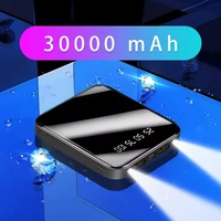 mini power bank 30000nah for iphone 11 se2 samsung xiaomi powerbank fast charging portable external battery pack poverbank