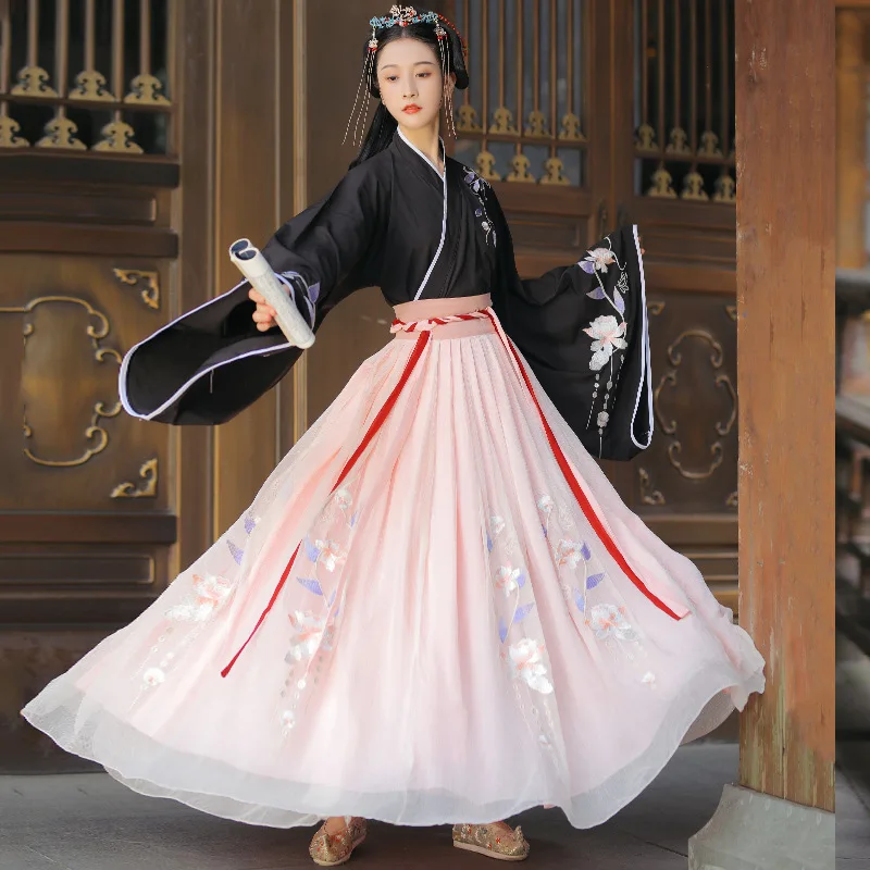 

Костюм для выступлений Hanfu, традиционное китайское платье, сказочное платье, свадебное платье, красное платье ханьфу, платье принцессы, женс...