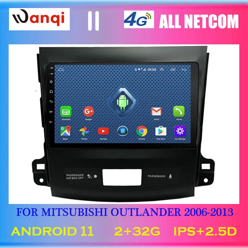 4G Lte All Netcom 9 дюймов Android 11 full touch Автомобильная Мультимедийная система для Mitsubishi