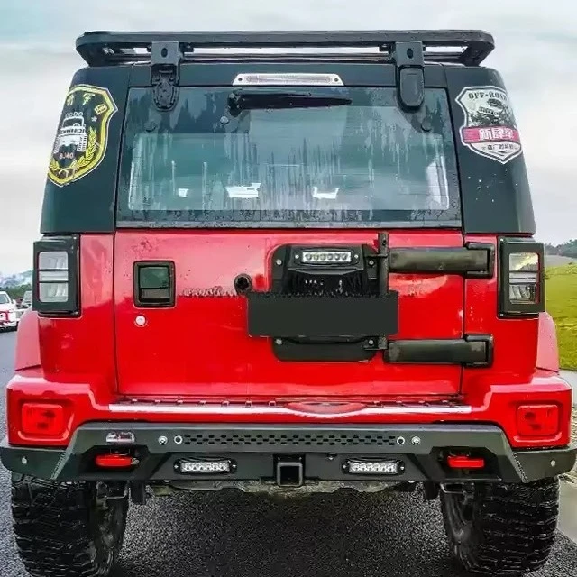 Фото Высококачественный стальной задний бампер Hoh Xil для BAIC BJ40, модифицированный задний бампер №3