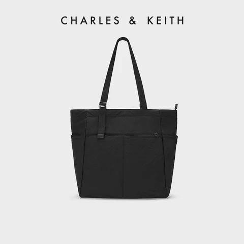 Зимняя Новая женская нейлоновая сумка-тоут CHARLES & KEITH23 большой вместимости, женская сумка для путешествий
