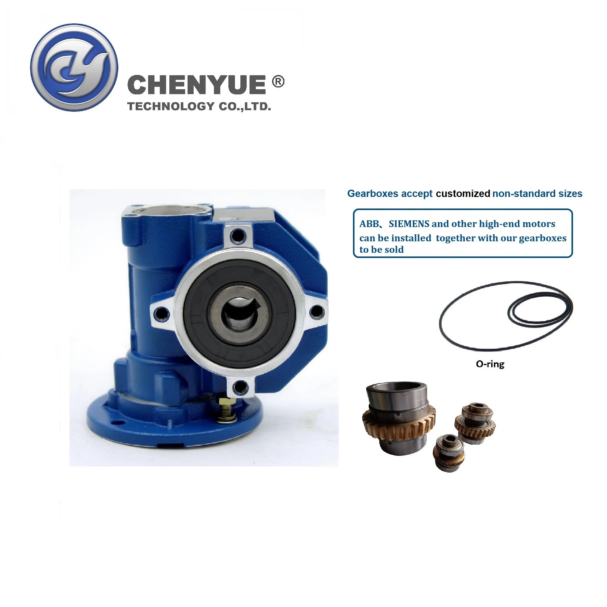 CHENYUE червячный редуктор CYVF30 вход 9/11 мм Выход 14 соотношение 5:1/80:1 5-21 нм 0 06-кВт