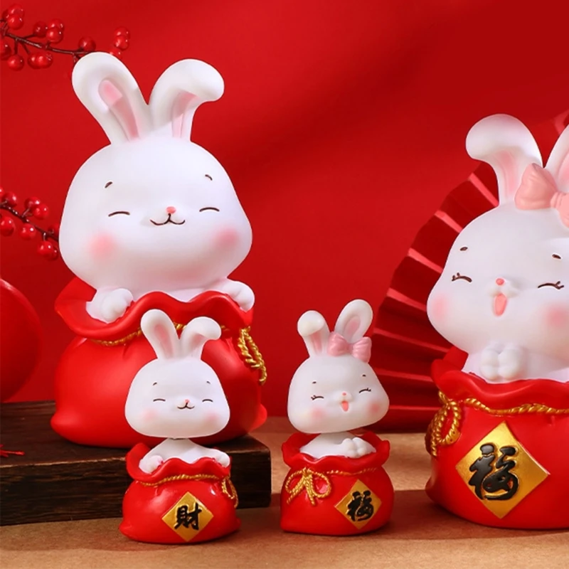 

2023 талисман на год китайского кролика, копилка, кролик, скульптура, фигурки животных, кролик, монеты, коробка для денег, для шкафа магазина