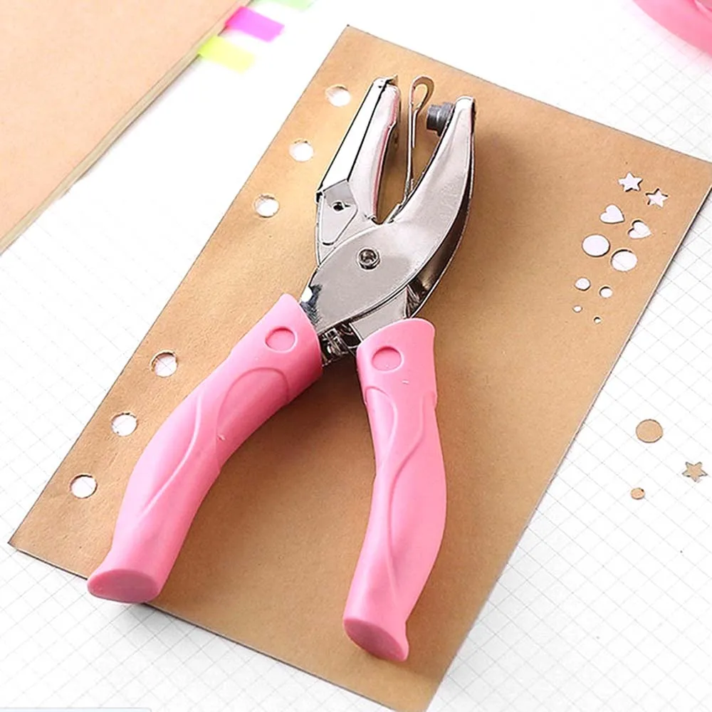 

For Tags Ticket Notebook With Soft-Handled Puncher Hole Punch Office Binding Stationery School supplies Paper Cutter