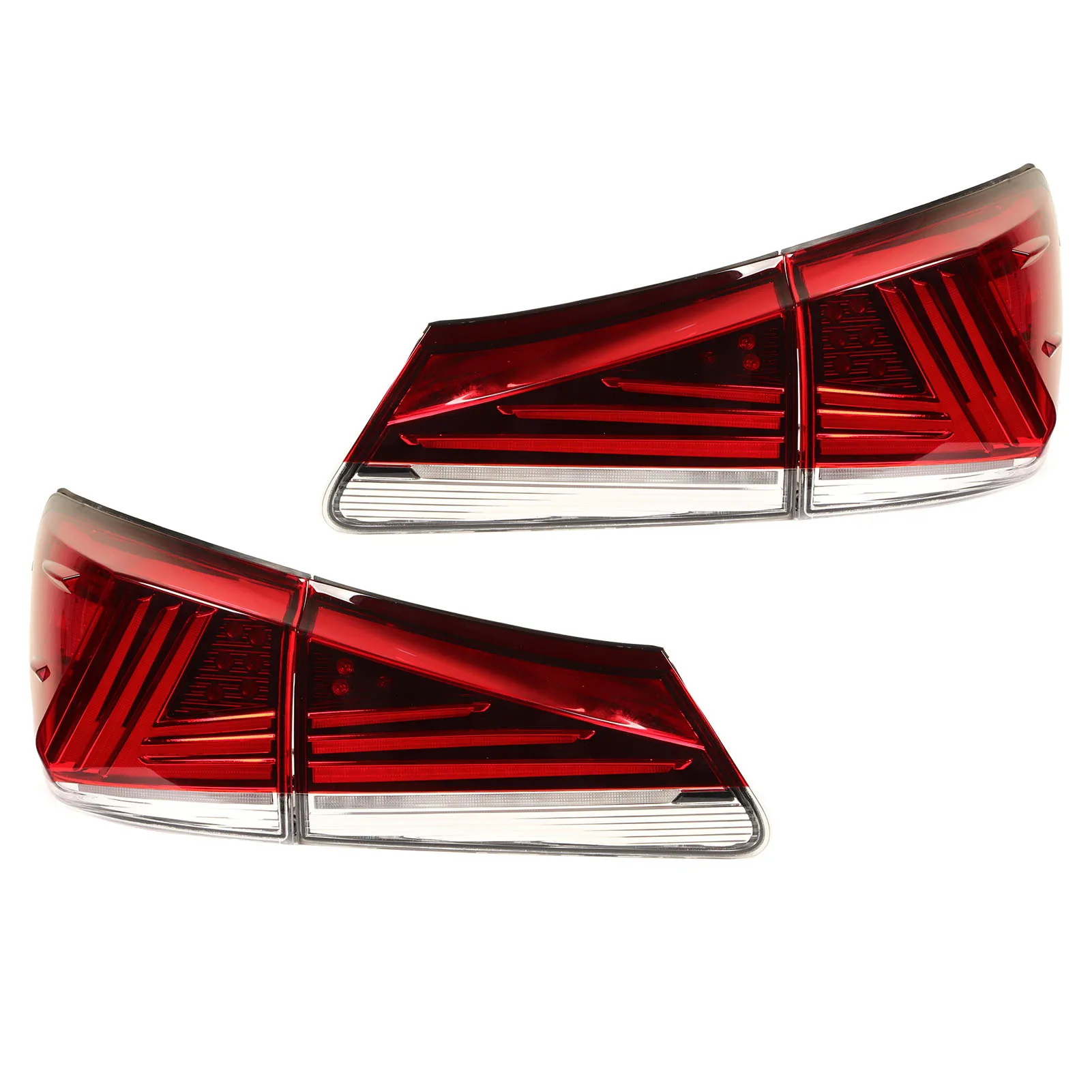 Фото Для Lexus IS250 IS350 XE20 2006-2013 Красная 1 пара левая и правая задняя лампа №5