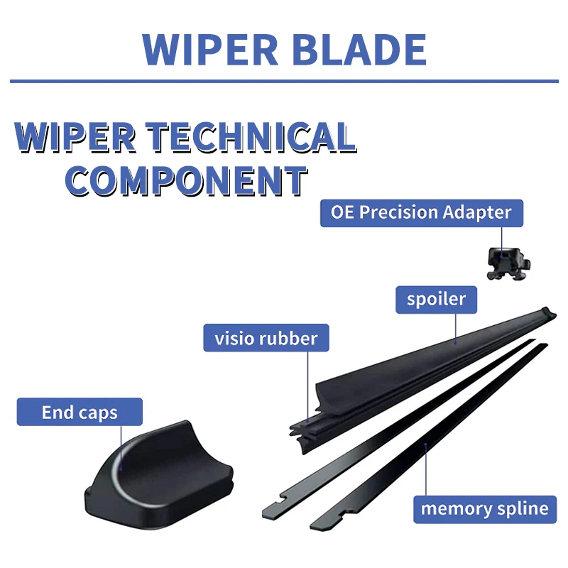 Car Wiper Blades For Mitsubishi Eclipse Cross GK GL YA 2017 - 2023 Windscreen Windshield Window Washer Cutter Fit U Hook Arms images - 6