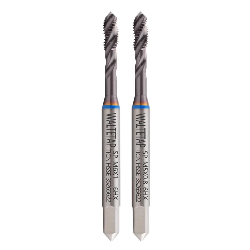 WALTETAP HSSE Синее кольцо с TICN DIN 371 376 Стандартный спиральный рифленый метчик M2 M3 M4 M5 M6 M8