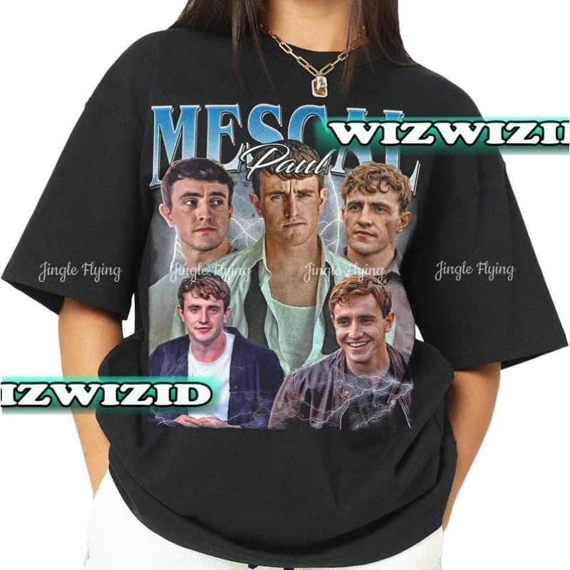 Футболка в стиле ретро 90-х Homage Paul Mescal Fan подарок для женщин и мужчин футболка