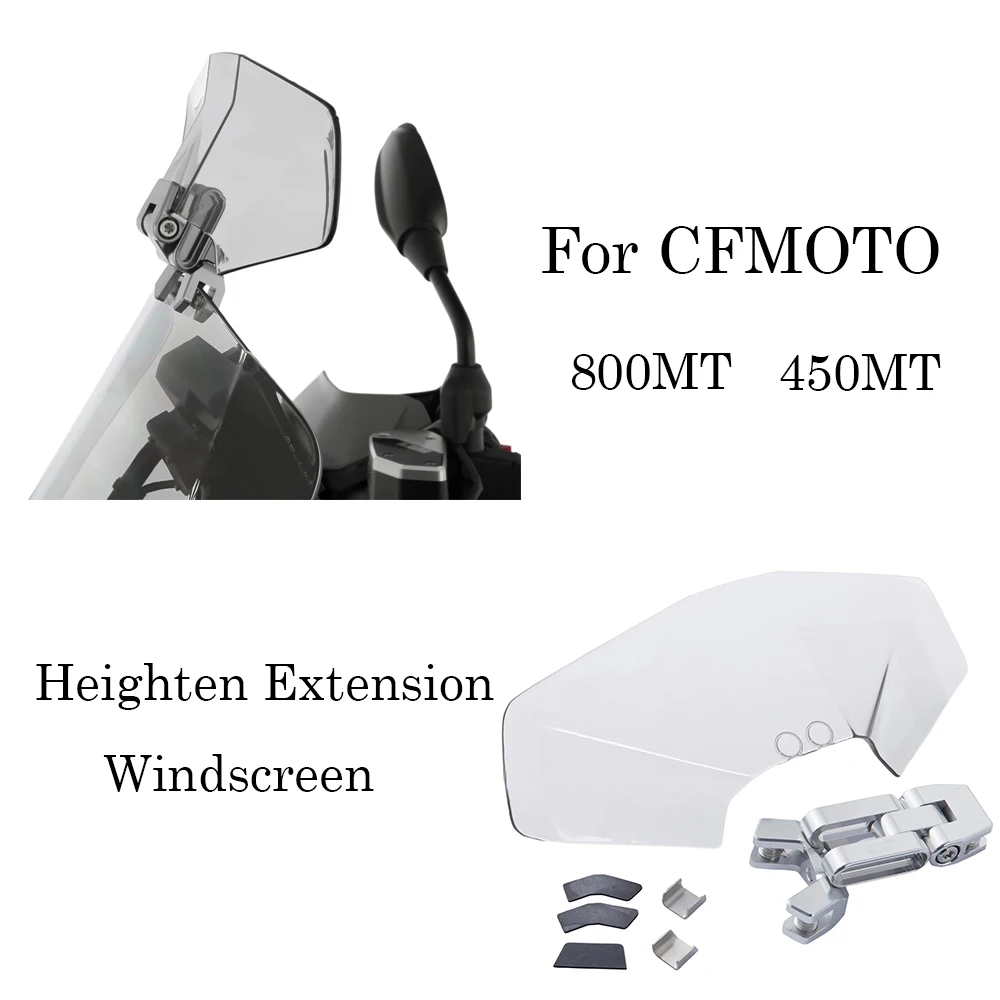 Регулируемый универсальный удлинитель ветрового стекла для мотоциклов CFMOTO 450MT