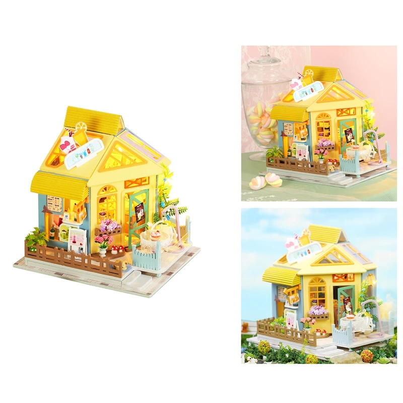 

Mini Kit House Mini Kit Large DIY Doll House Kit House Building Kit Lemon Fun