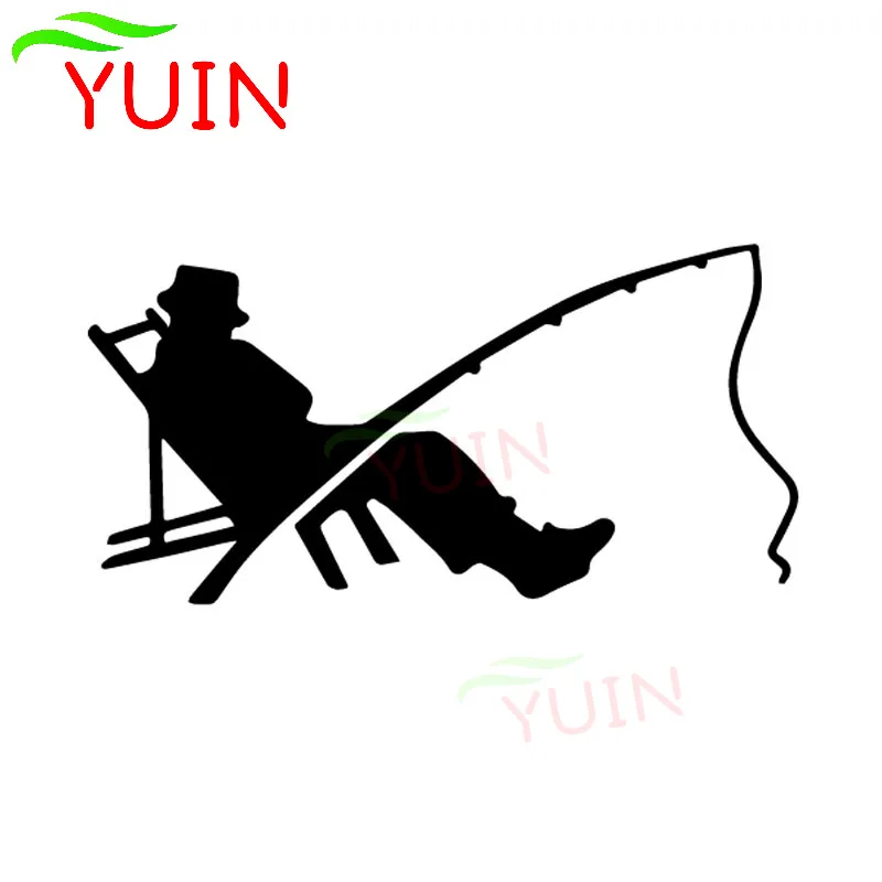 

Car Sticker Funny Fisherman Fish Fishing Bug Bite Decals Fashion Auto Accessories PVC Body Decoration Sunscreen Decal