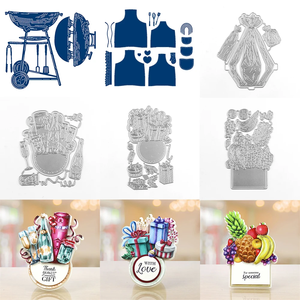 Металлические высеченные пресс-формы с цветочными и фруктами для изготовления