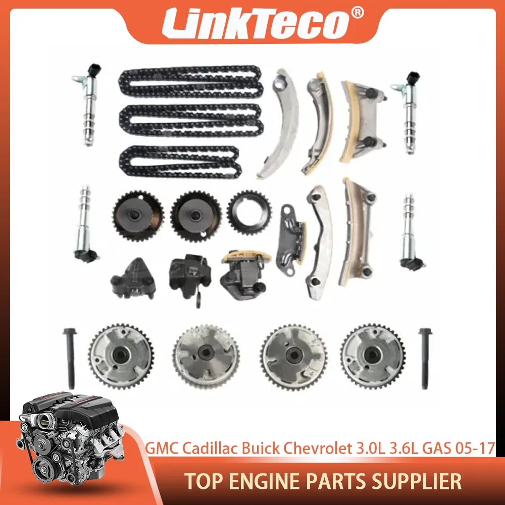 Фото Комплект цепи ГРМ с шестерней VVT для GMC Canyon, Acadia, ATS, Buick Lacrosse, Chevrolet Camaro, Equinox, Saturn, Pontiac 3.0L 3.6L GAS 05-17 №1
