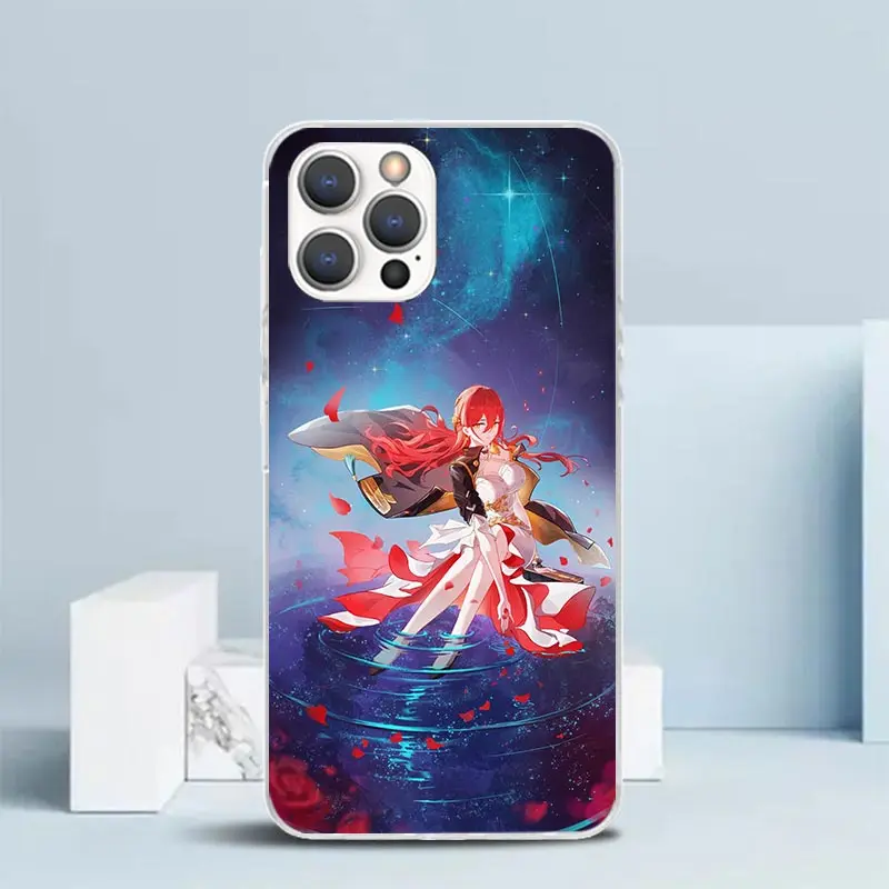 Фото Чехол для телефона Honkai Star Rail Himeko для iPhone 16, 17, 17E, 16E, 15, 14 Plus, 13 Mini, 12, 11 Pro Max, 7, 8 + SE 2020, мягкий чехол из ТПУ 16 №3