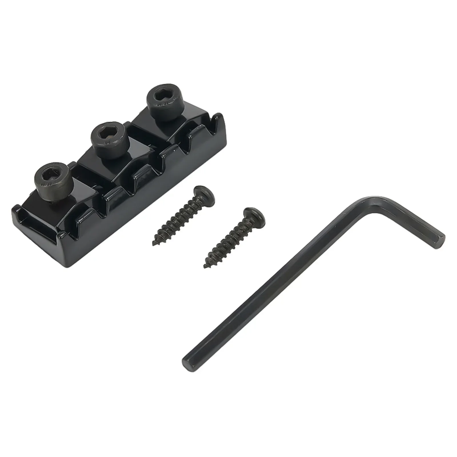 Гайка запорная для струн электрогитары 42 мм моста Floyd Rose Tremolo с крепежными винтами