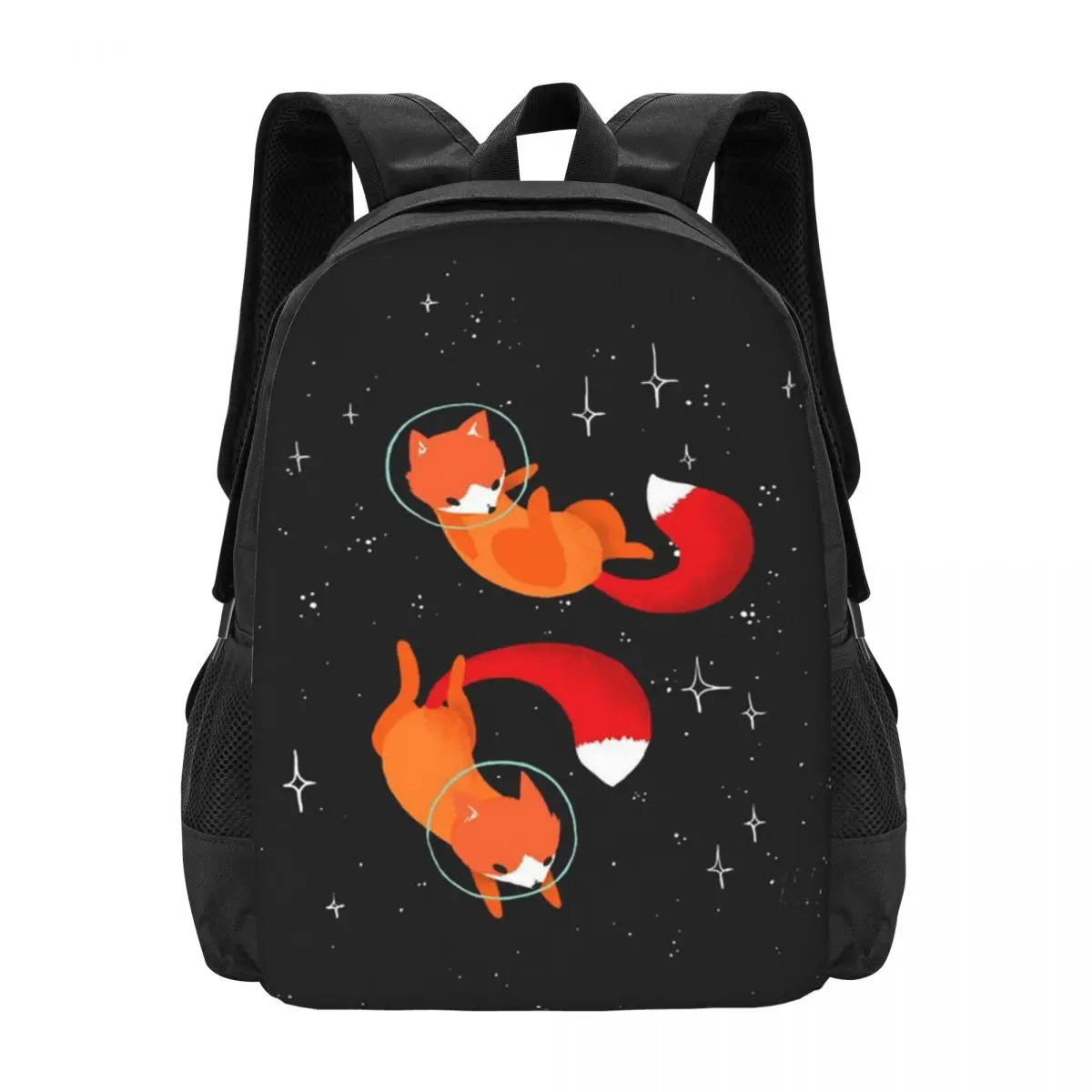 

Fox In Space Simple Stylish Student Schoolbag Waterproof Large Capacity Casual Backpack Travel Laptop Rucksack