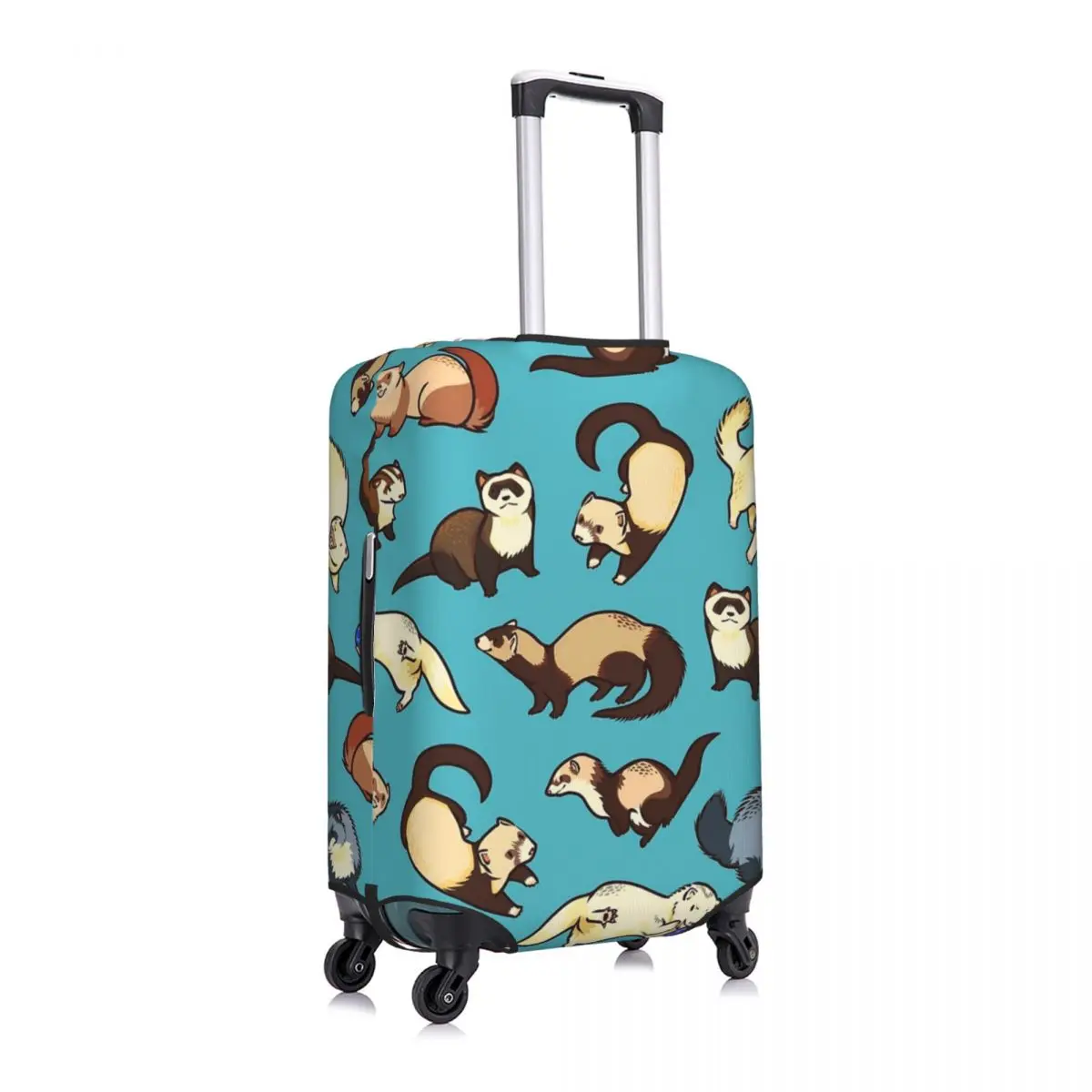 

Palm Civet Feline Pattern Luggage Cover Spandex Suitcase Protector Fits 19-21 Inch
