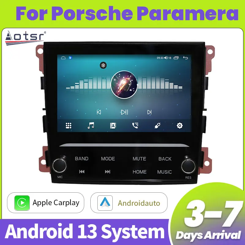 Aotsr 7-дюймовый Android 13 для Porsche Paramera 2010-2016 Автомобильный радиоприемник с