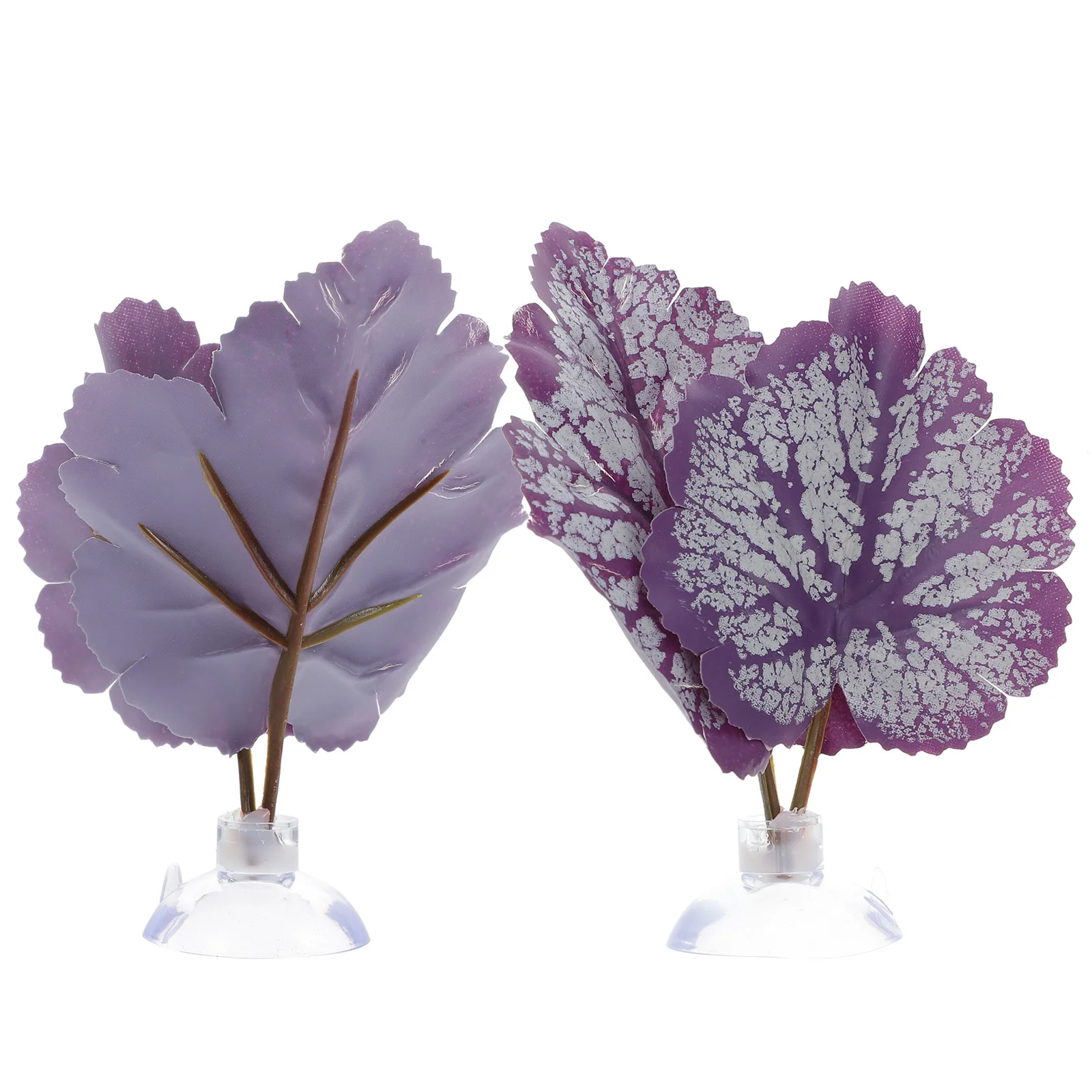 

2pcs Aquarium Breeding Leaf Tank Resting Leaf Aquarium Breeding Bed Suction Cup Leaf Hammock
