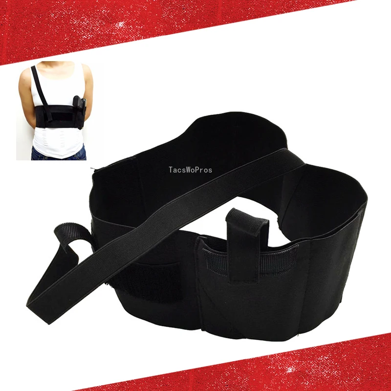 

Military Tactical Belt Pistol Gun Holster Shooting Hunting Training Concealed Wearing Abdominal Waist Chest Universal Holster